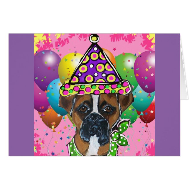 Perro Boxer Perro de Fiesta (Anverso (Horizontal))