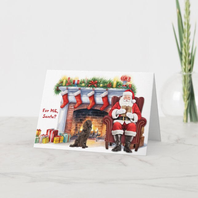 Perro Boykin Spaniel regalo de Santa Navidad (Anverso)