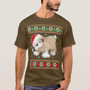 Perro bulldog Navidades feos suéter navidades
