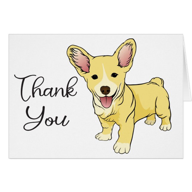 Perro cachorro cachorro bembro galés Corgi Gracias (Anverso (Horizontal))