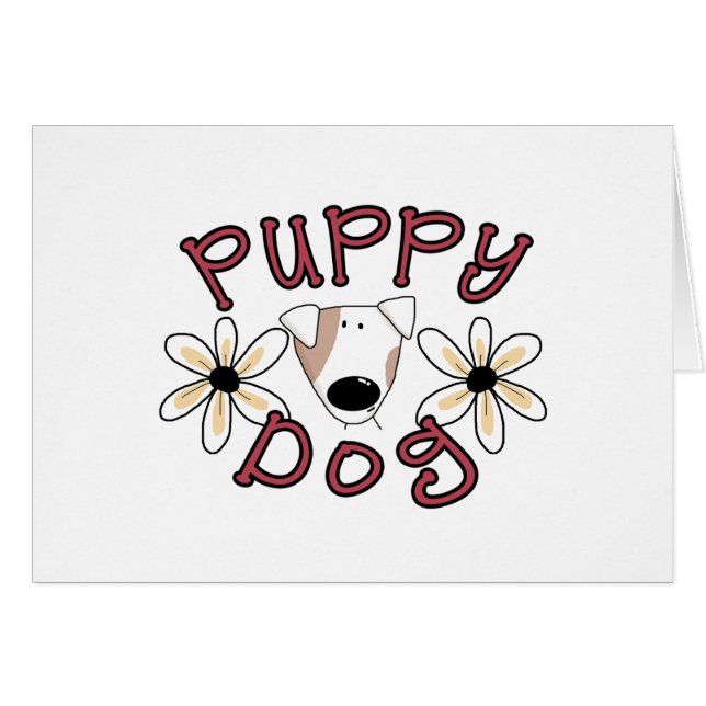 Perro cachorro de flores (Anverso (Horizontal))