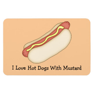 Perro caliente con imán Mustard Premium