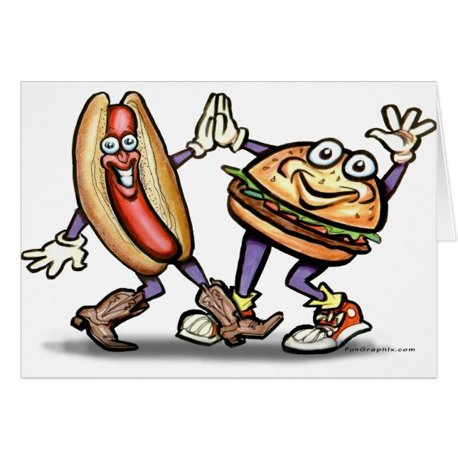 Perro caliente en Hamburger (Anverso (Horizontal))