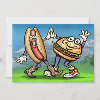 Perro caliente en Hamburger Card