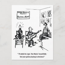 Perro Cantando, Postal vintage humorística