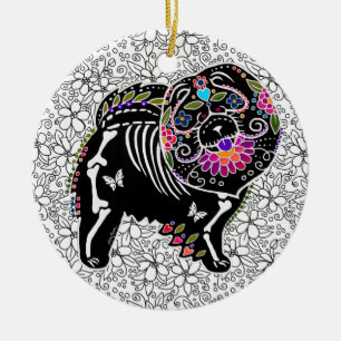 Perro chino de BINDI SUGARSKULL - ornamento