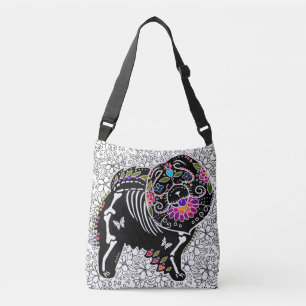 Perro chino de BINDI SUGARSKULL - tote o la bolsa