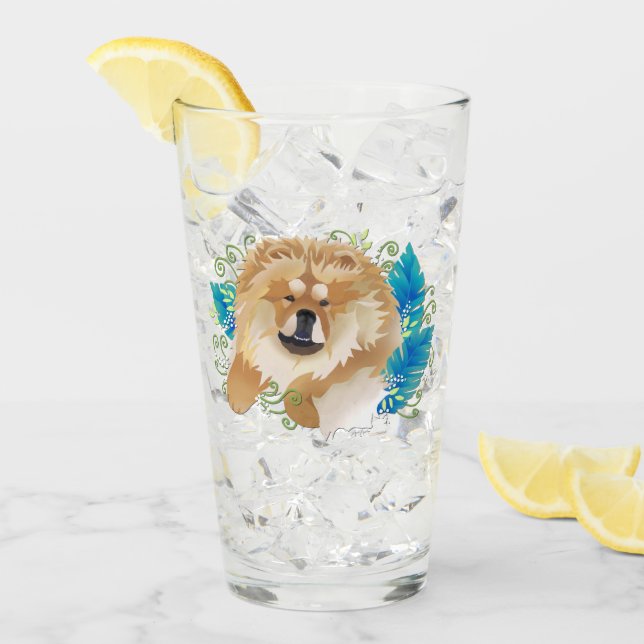 Perro chino de DAEJA VU frente y parte posterior (Anverso (hielo))