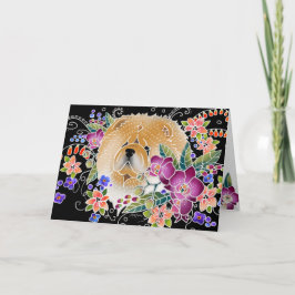 Perro chino de la DANZA del JARDÍN - tarjetas