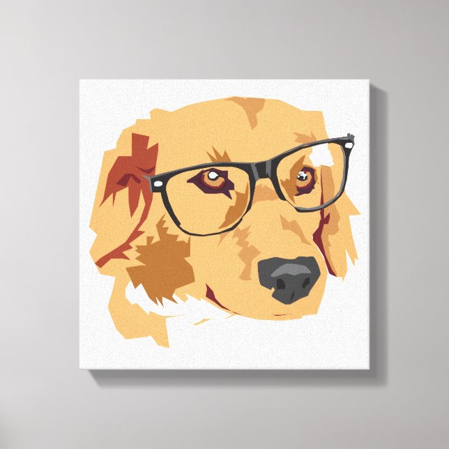 Perro con lienzo de vidrio (Anverso)