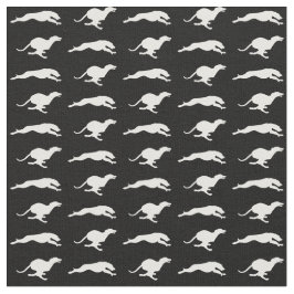 Perro corriente en la tela de la noche