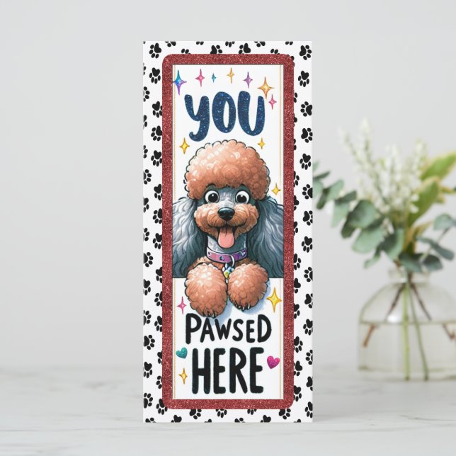 Perro Cute Poodle (Anverso de pie)