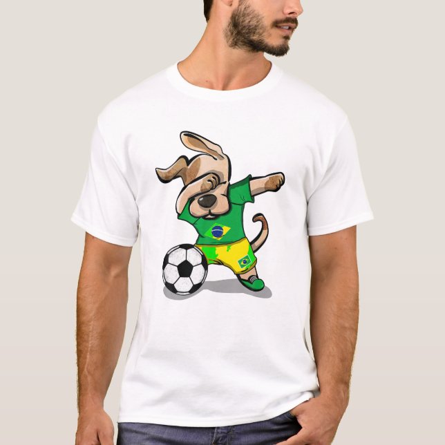Perro Dabbing Dabbing Brasil Jersey (Anverso)