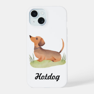 Perro Dachshund Perro Nombre Personalizado Acuar