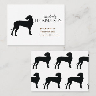 Perro danés negro, tarjeta de visita Personalizado