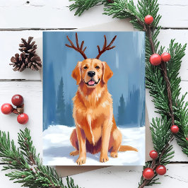 Perro de aguas de Navidad Cuernos de Reno