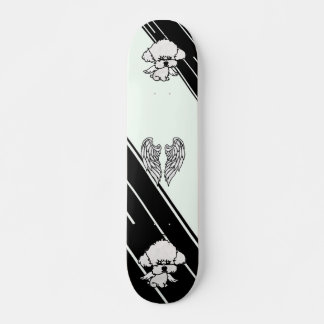 perro de ángel de patineta