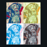 Perro de arte pop<br><div class="desc">Un poster de mi perro Ruger con estilo de arte pop.</div>