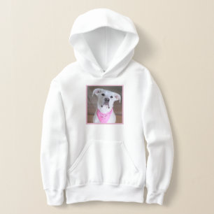 Perro de bonito en Hoodie Rosa