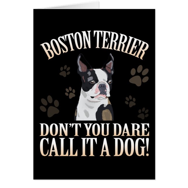 Perro de Boston Terrier No te atreves a llamarlo p (Frente)