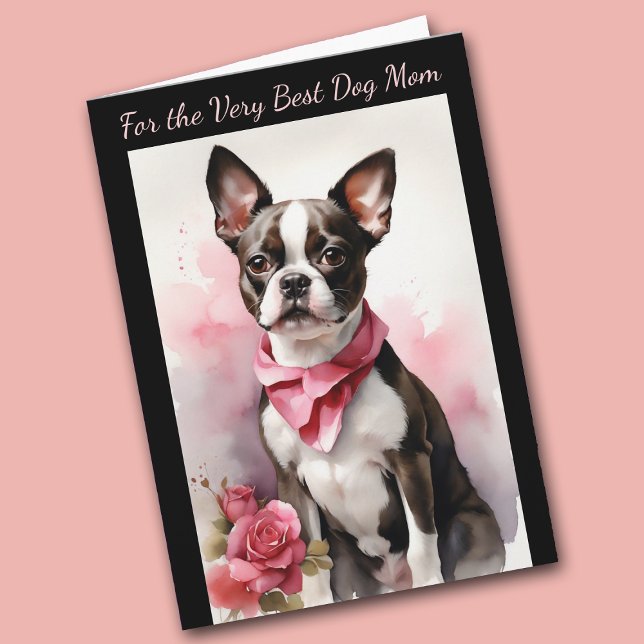 Perro de Boston Terrier que haces mi tarjeta de ro (Subido por el creador)