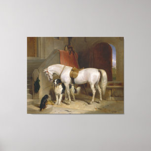 Perro de caballo Favoritos pintando arte Paisaje d
