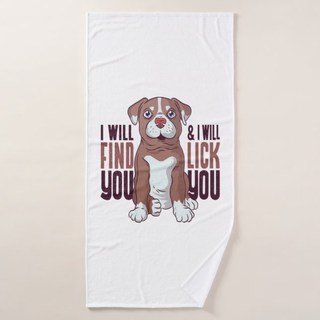 Perro de cachorro de un pozo norteamericano (Toalla de baño)