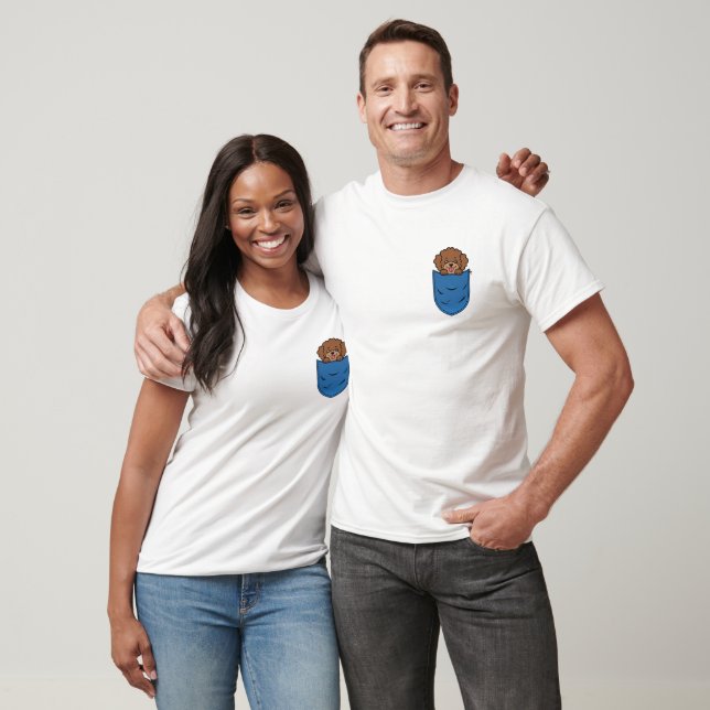 Perro De Caramelo En La Camiseta De Bolsillo (Unisexo)
