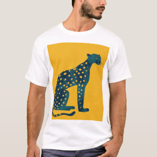 Perro de caricatura adorable en camiseta de estilo