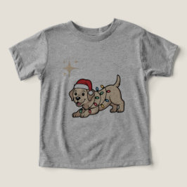 Perro de Dibujos Animados Con Sombrero de Navidad