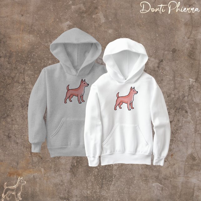 Perro de dibujos animados rosa (Subido por el creador)