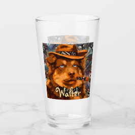 Perro de gangster guapo con ojos azules personaliz