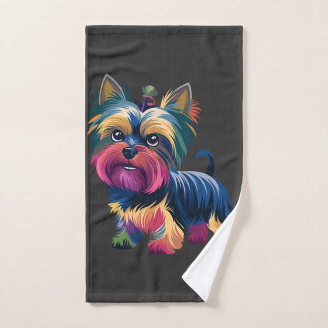 Perro de grafiti urbano (Toalla de mano)
