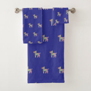 Perro de juguete azul profundo   