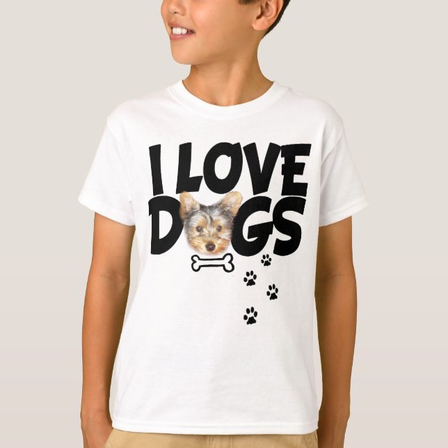 PERRO DE LA CAMISETA DE LOS NIÑOS (Anverso)