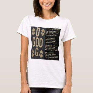 Perro de la camiseta es poema arrojado por Dios ha