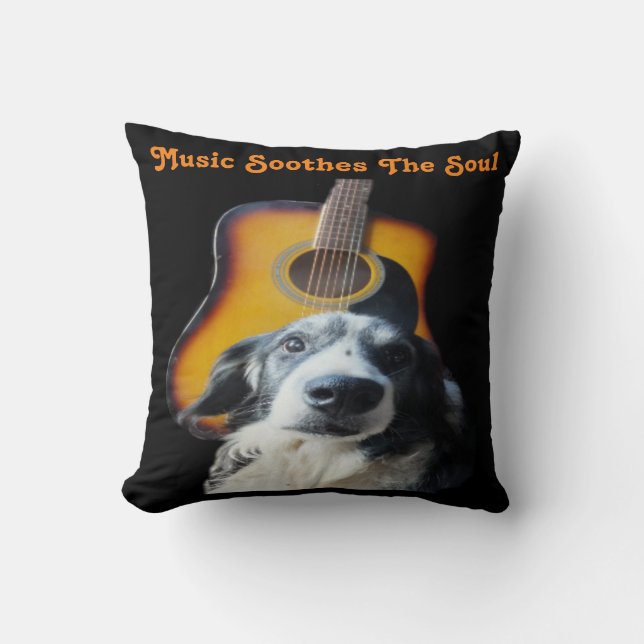 Perro de la guitarra de la almohada (Anverso)