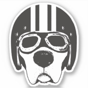 Perro de laboratorio amarillo en Pegatina de vinil
