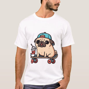 Perro de los hombres de la camiseta graciosa