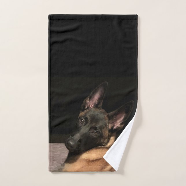 Perro de Malinois (Toalla de mano)
