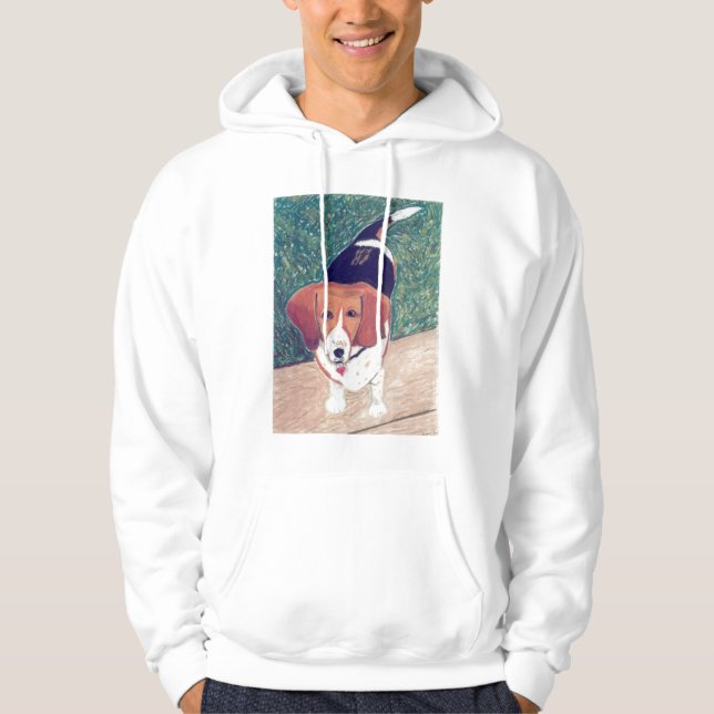 Perro de mi sudadera con capucha del corazón (Anverso)