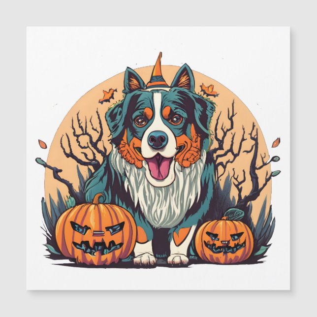 Perro de montaña de Bernese Tocó Halloween (Anverso)