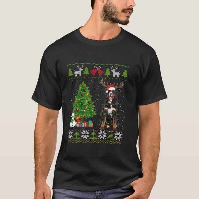 Perro de montaña de Santa Hat Ugly Sweater X (Anverso)