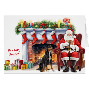 Perro de montaña suizo grande regalo de Santa Navi
