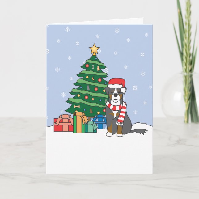 Perro de montaña y árbol de Navidad de Berna (Anverso)