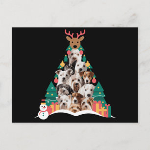 Perro de Navidad Árbol Reno Xmas Muñeco de Nieve F