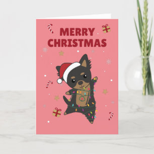 Perro de Navidad Chiwawa Animales de Invierno Perr