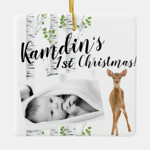 Perro de ornamento de bebé personalizado Deer Doe