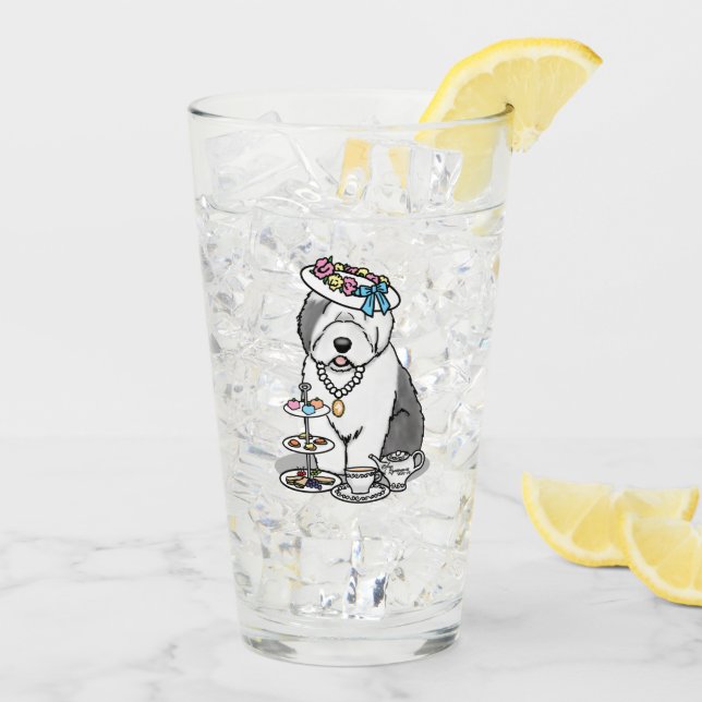 Perro de oveja inglés viejo Fiesta de té de gitano (Reverso (hielo))