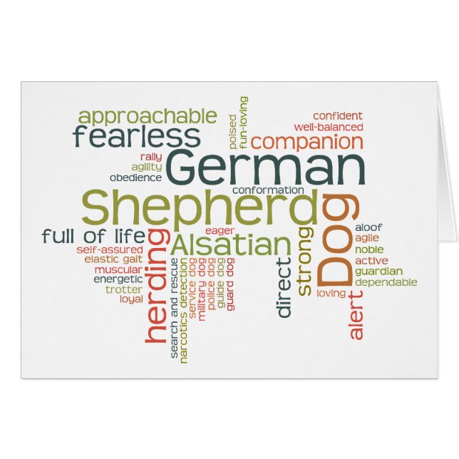 Perro de pastor alemán (Anverso (Horizontal))